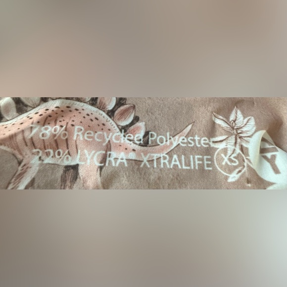 NWT. Yoga Democracy. Stokasaurus Printed Yoga Leggings Extra Long (32"). XS - Picture 10 of 15